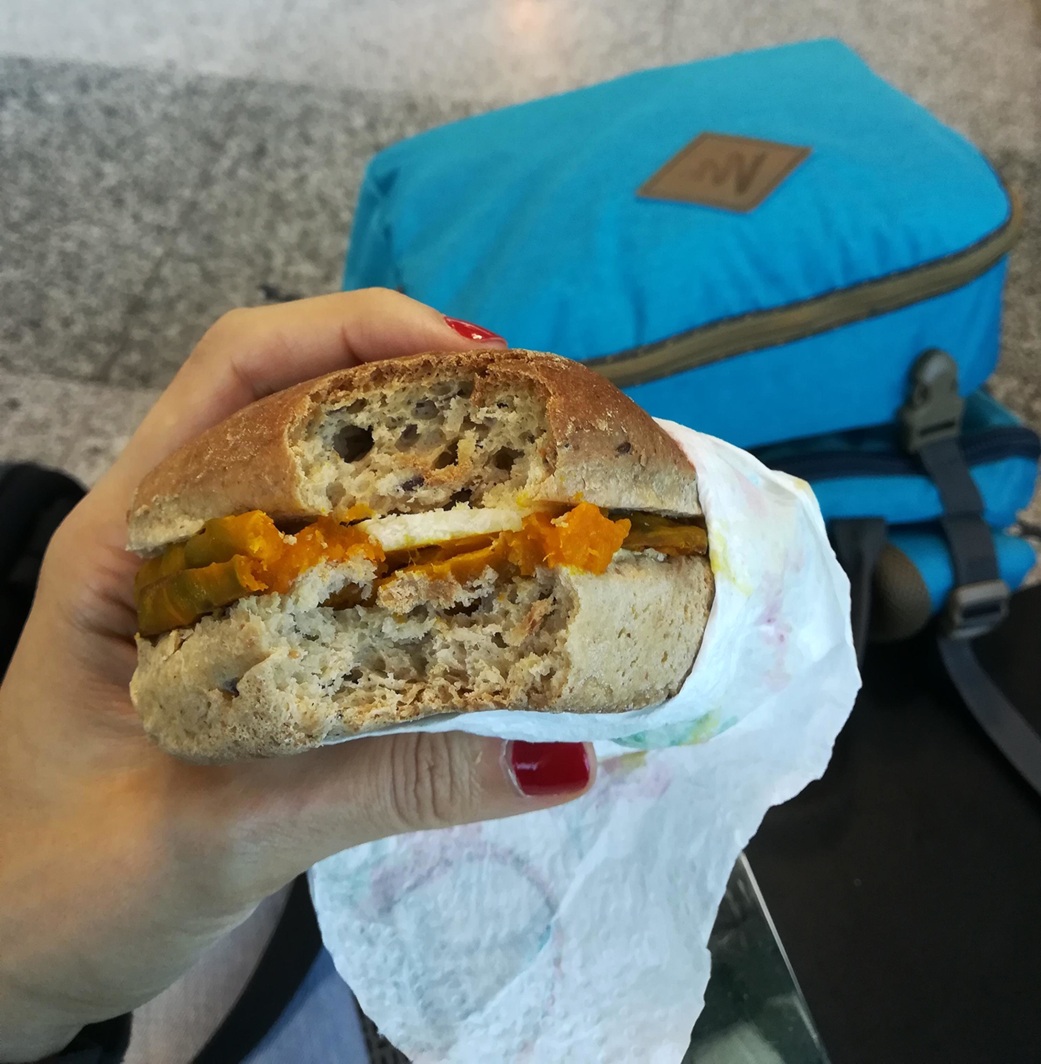 Gluten free meal at the airport