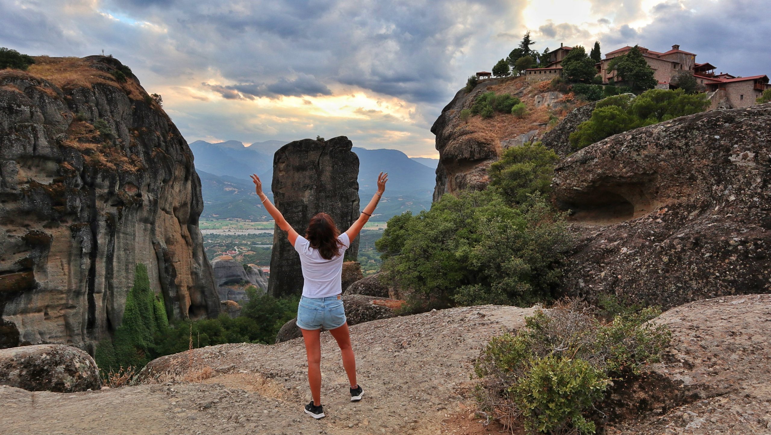 Me in Meteora Greece after my life change Arianna Magnani